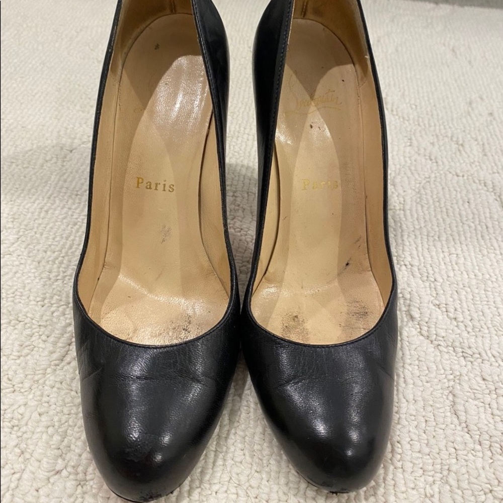 Christian Louboutin 100 round toe pumps